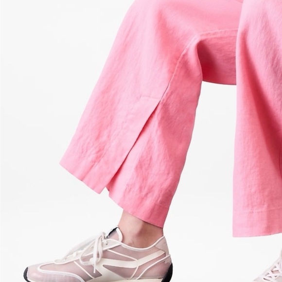 Athleta Women's Pink Wide Leg Pants - Picture 4 of 5